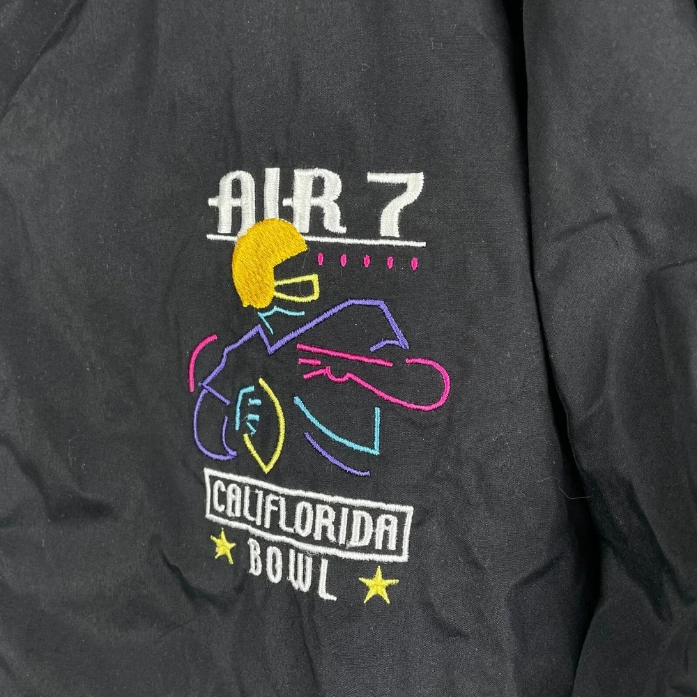 Vintage Air 7 Califlorida Bowl Jacket Mens XXL Embroidered Highschool Football